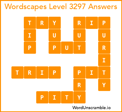 Wordscapes Level 3297 Answers