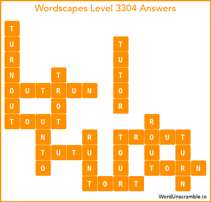 Wordscapes Level 3304 Answers