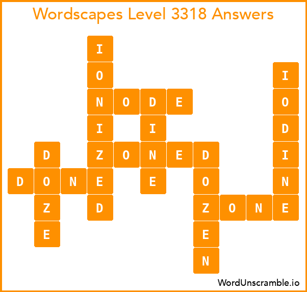 Wordscapes Level 3318 Answers