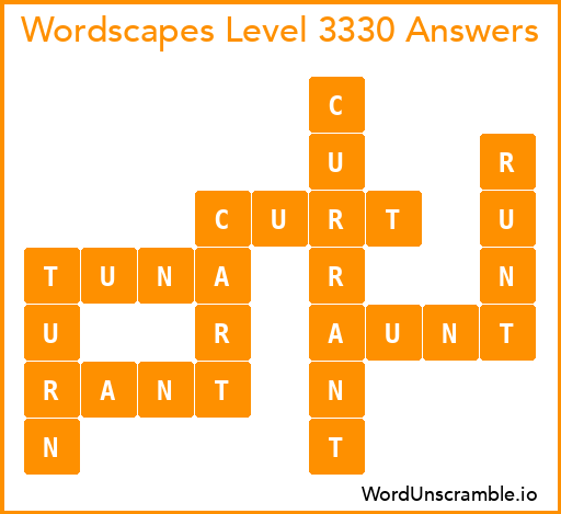 Wordscapes Level 3330 Answers