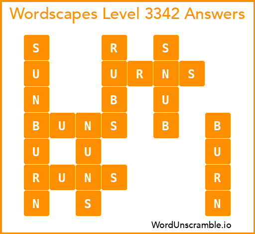 Wordscapes Level 3342 Answers