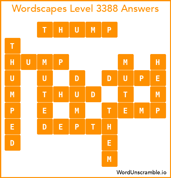 Wordscapes Level 3388 Answers