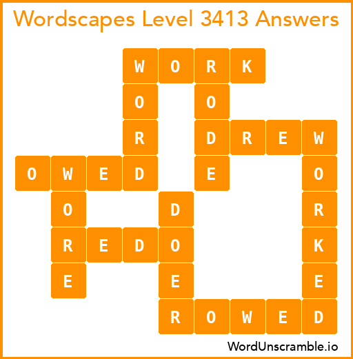 Wordscapes Level 3413 Answers