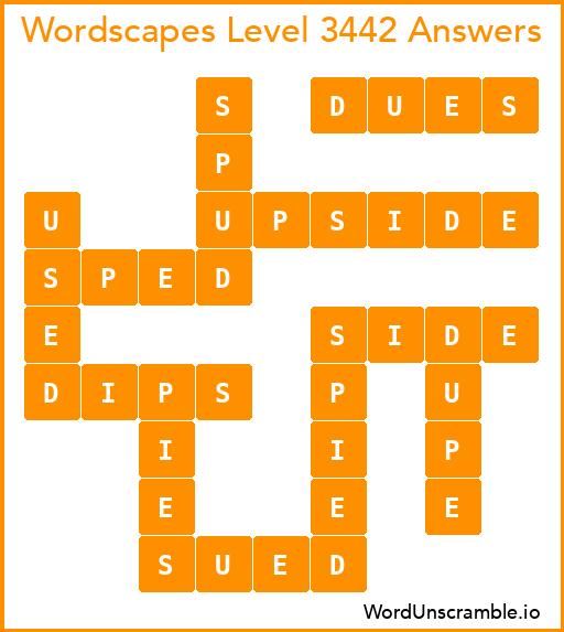 Wordscapes Level 3442 Answers