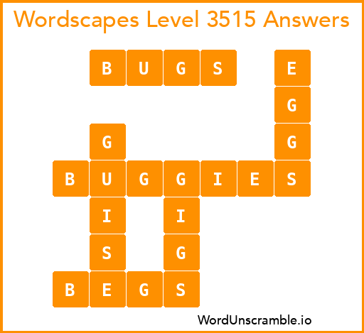 Wordscapes Level 3515 Answers