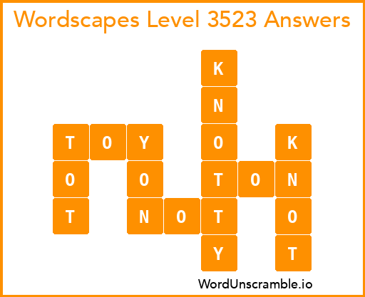 Wordscapes Level 3523 Answers