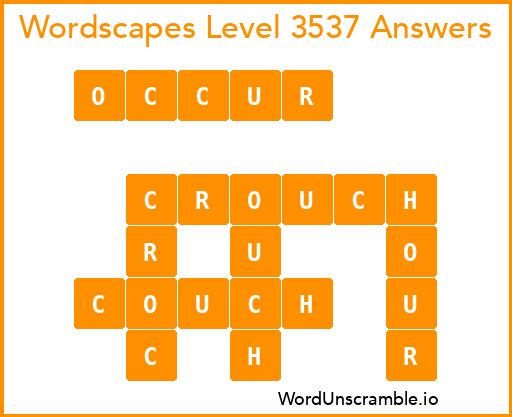 Wordscapes Level 3537 Answers