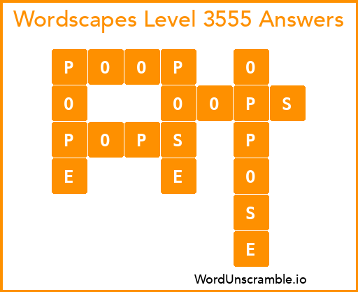 Wordscapes Level 3555 Answers