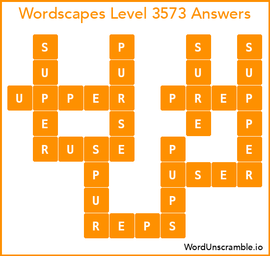 Wordscapes Level 3573 Answers
