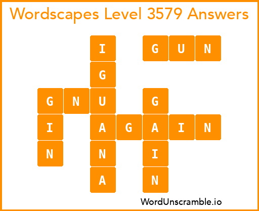 Wordscapes Level 3579 Answers