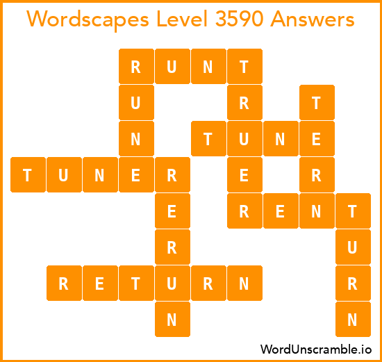 Wordscapes Level 3590 Answers