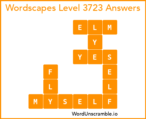 Wordscapes Level 3723 Answers