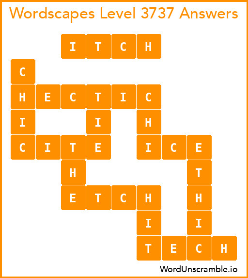 Wordscapes Level 3737 Answers