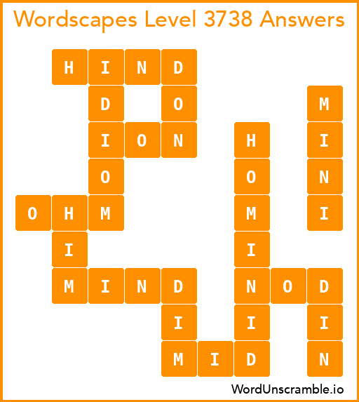 Wordscapes Level 3738 Answers