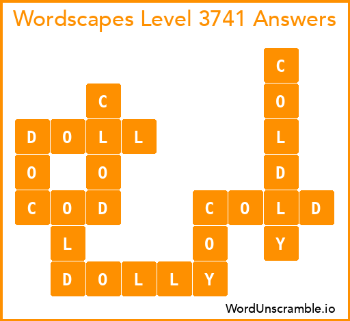 Wordscapes Level 3741 Answers
