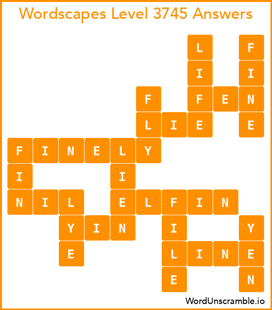 Wordscapes Level 3745 Answers