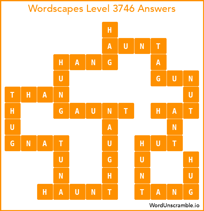 Wordscapes Level 3746 Answers