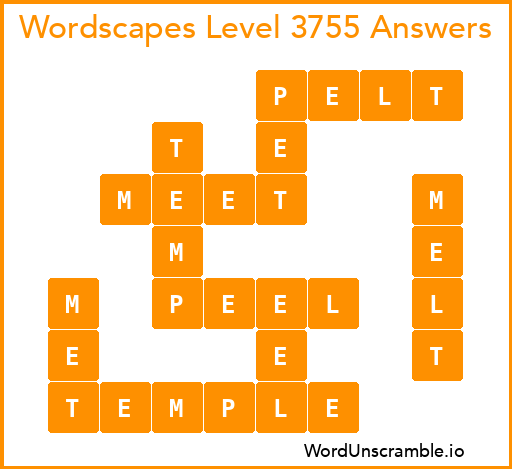 Wordscapes Level 3755 Answers