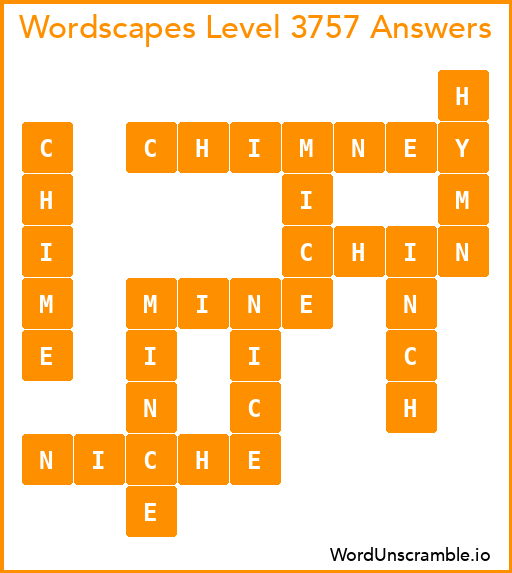 Wordscapes Level 3757 Answers