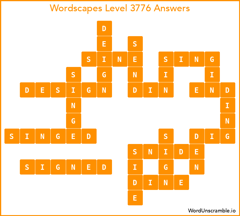 Wordscapes Level 3776 Answers