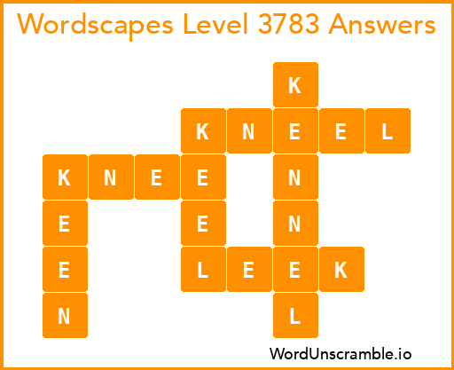Wordscapes Level 3783 Answers