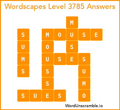 Wordscapes Level 3785 Answers