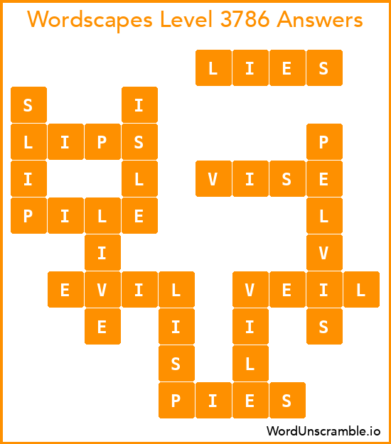 Wordscapes Level 3786 Answers