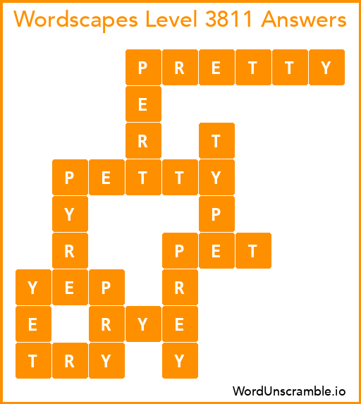 Wordscapes Level 3811 Answers