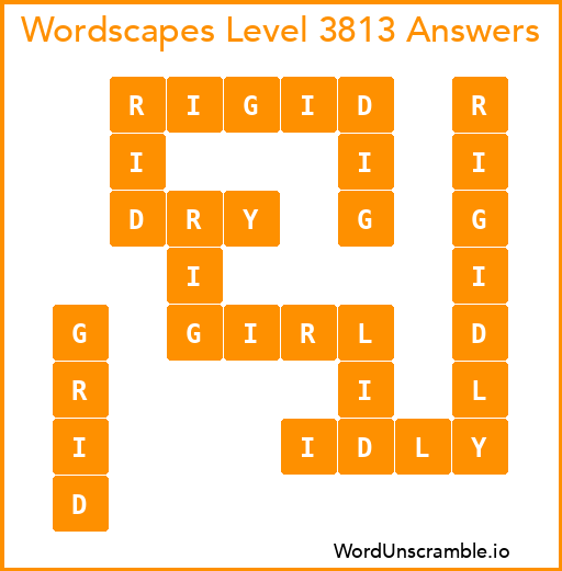 Wordscapes Level 3813 Answers