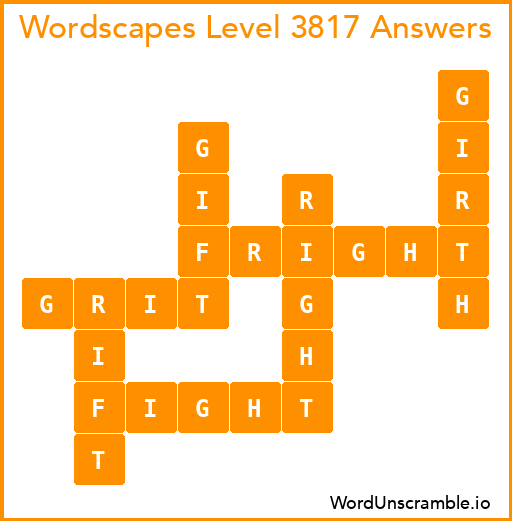 Wordscapes Level 3817 Answers