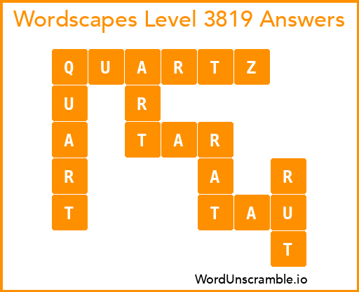 Wordscapes Level 3819 Answers
