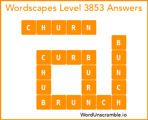 Wordscapes Level 3853 Answers