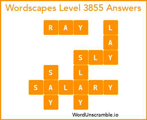 Wordscapes Level 3855 Answers