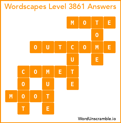 Wordscapes Level 3861 Answers