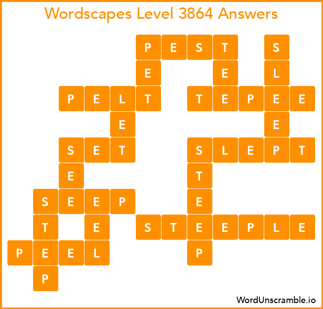 Wordscapes Level 3864 Answers