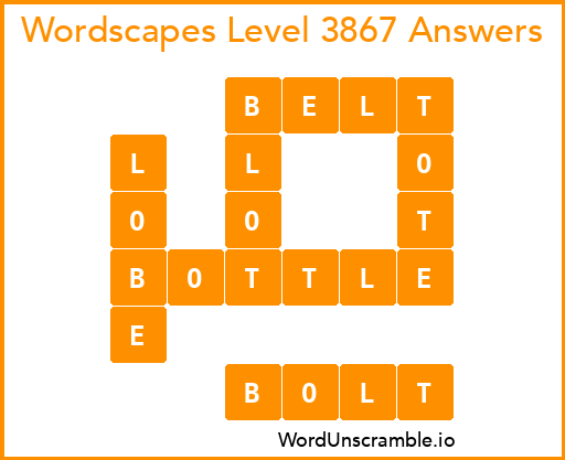 Wordscapes Level 3867 Answers