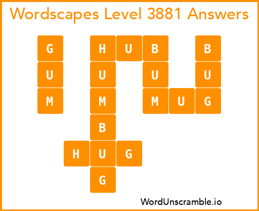 Wordscapes Level 3881 Answers