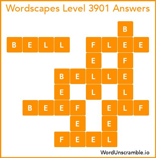 Wordscapes Level 3901 Answers