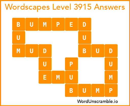 Wordscapes Level 3915 Answers