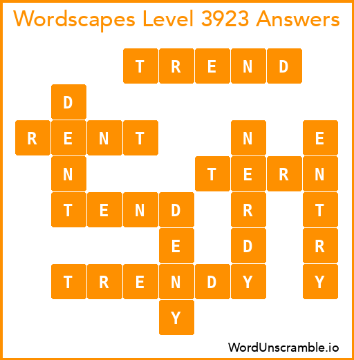 Wordscapes Level 3923 Answers