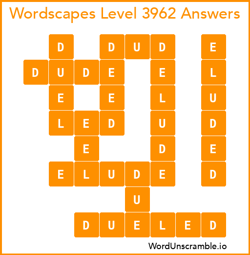 Wordscapes Level 3962 Answers