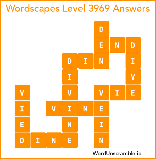 Wordscapes Level 3969 Answers