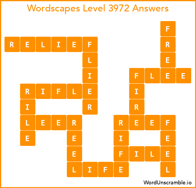 Wordscapes Level 3972 Answers