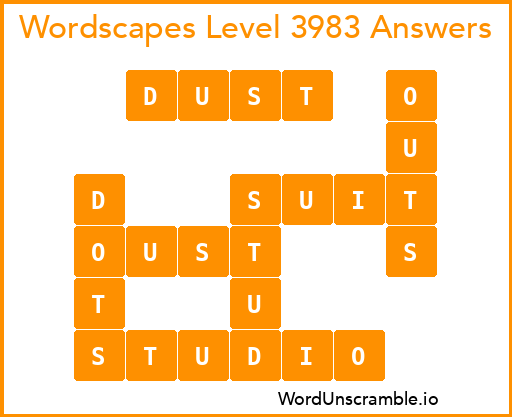 Wordscapes Level 3983 Answers