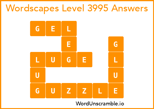 Wordscapes Level 3995 Answers