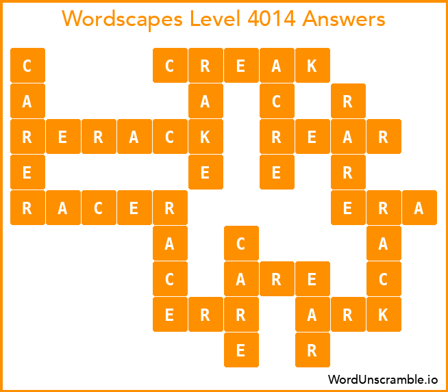 Wordscapes Level 4014 Answers
