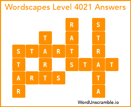 Wordscapes Level 4021 Answers