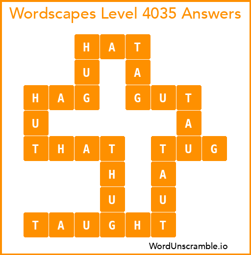 Wordscapes Level 4035 Answers