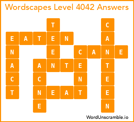 Wordscapes Level 4042 Answers