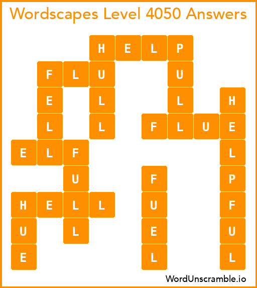 Wordscapes Level 4050 Answers